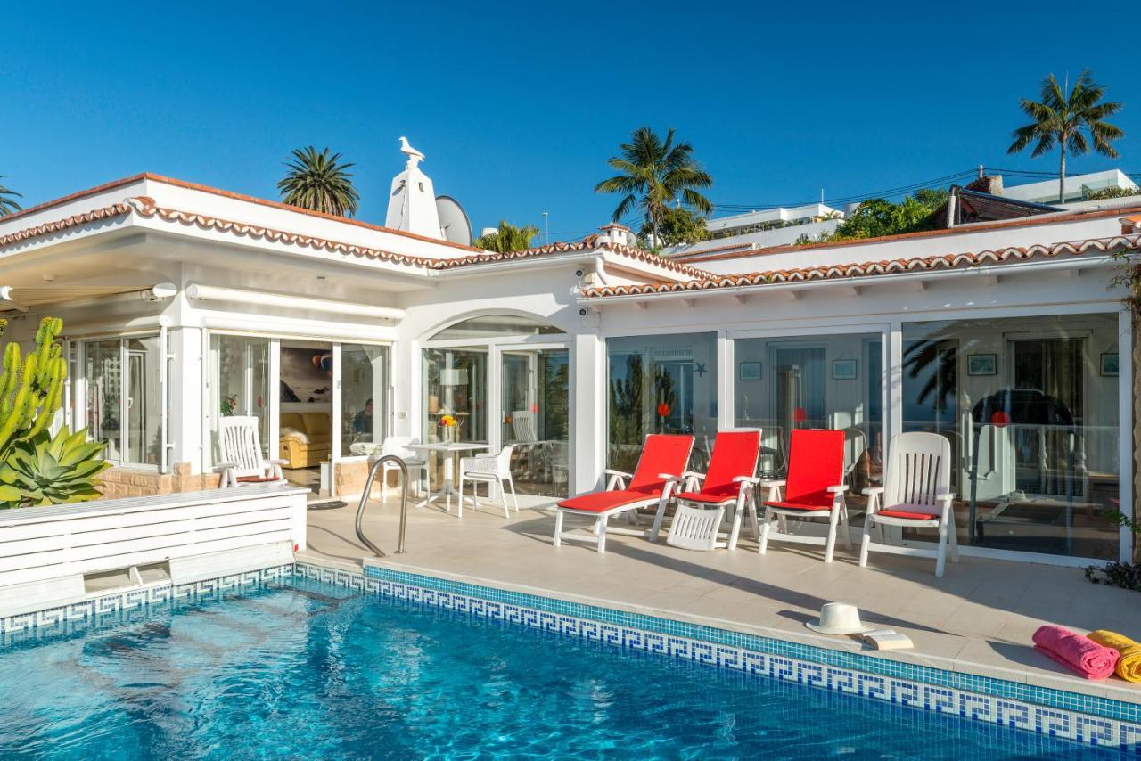 Relaxing Villa Heated Pool Luxurious Views Massage Santa Úrsula Kültér fotó